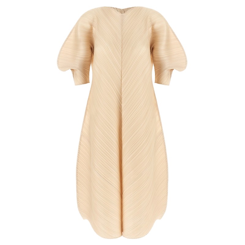 Sculptural sleeve dress