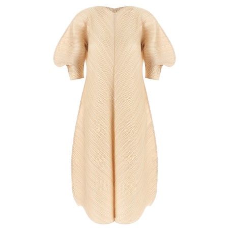 Sculptural sleeve dress