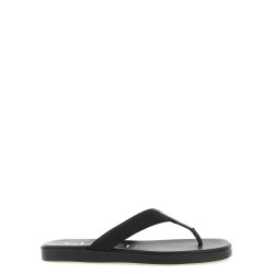 Jacquard thong sandals