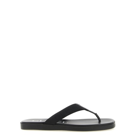 Jacquard thong sandals