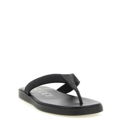 Jacquard thong sandals