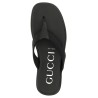 Jacquard thong sandals