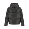 Lacquered finish down jacket