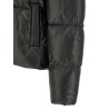 Lacquered finish down jacket