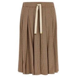 Pleated midi skirt
