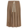 Pleated midi skirt