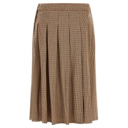 Pleated midi skirt