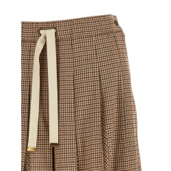 Pleated midi skirt