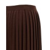 Knitted pleated skirt