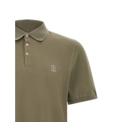 Logo piqué polo shirt