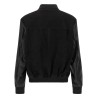 Leather bomber jacket