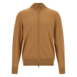Shaved knit cardigan