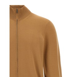 Shaved knit cardigan