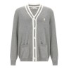 Heraldic logo cardigan