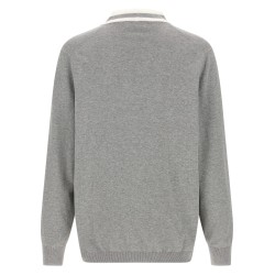 Heraldic logo cardigan