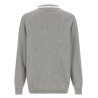 Heraldic logo cardigan