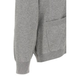 Heraldic logo cardigan