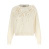 Embroidered flower sweater
