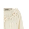 Embroidered flower sweater