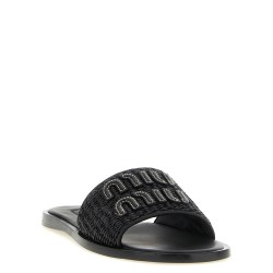 Braided slides with logo