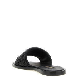 Braided slides with logo