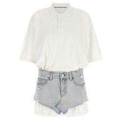 Denim skirt polo dress
