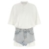 Denim skirt polo dress