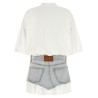 Denim skirt polo dress
