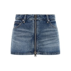 Denim skort