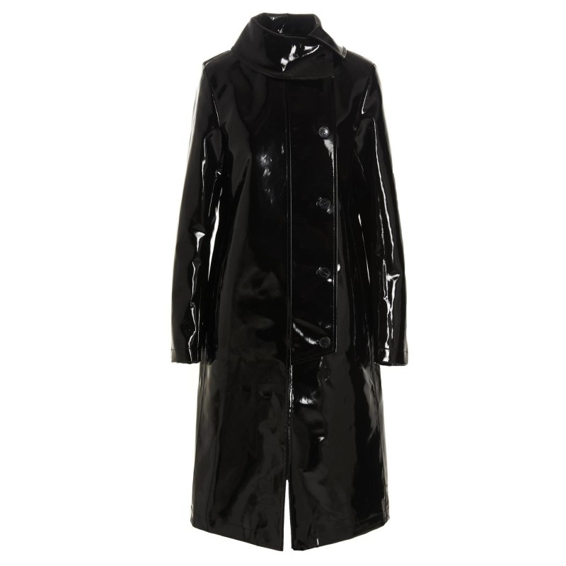 Vinyl trench coat