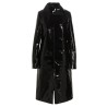 Vinyl trench coat
