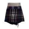 'Check Scarf Reworked' skirt