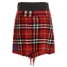 'Check Scarf Reworked' skirt