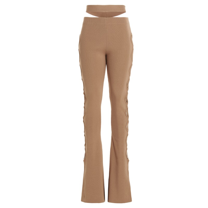 Cut out pants with lacing