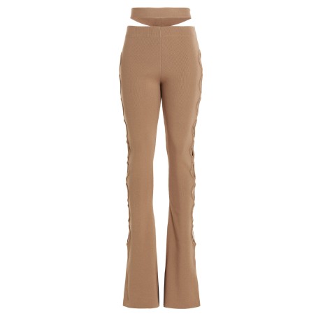 Cut out pants with lacing
