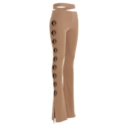 Cut out pants with lacing