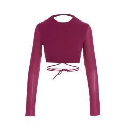 Cropped georgette top