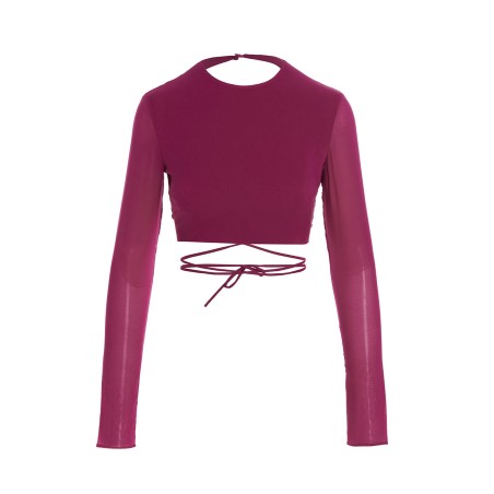 Cropped georgette top