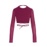 Cropped georgette top