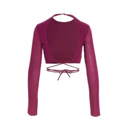 Cropped georgette top