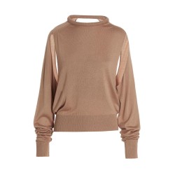 Cut out insert top sweater