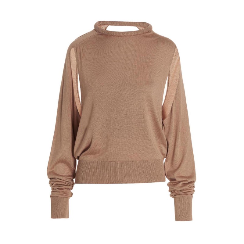 Cut out insert top sweater