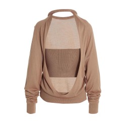 Cut out insert top sweater