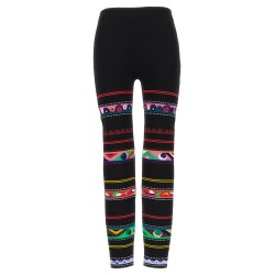 Jacquard patterned leggings