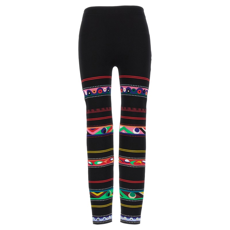 Jacquard patterned leggings
