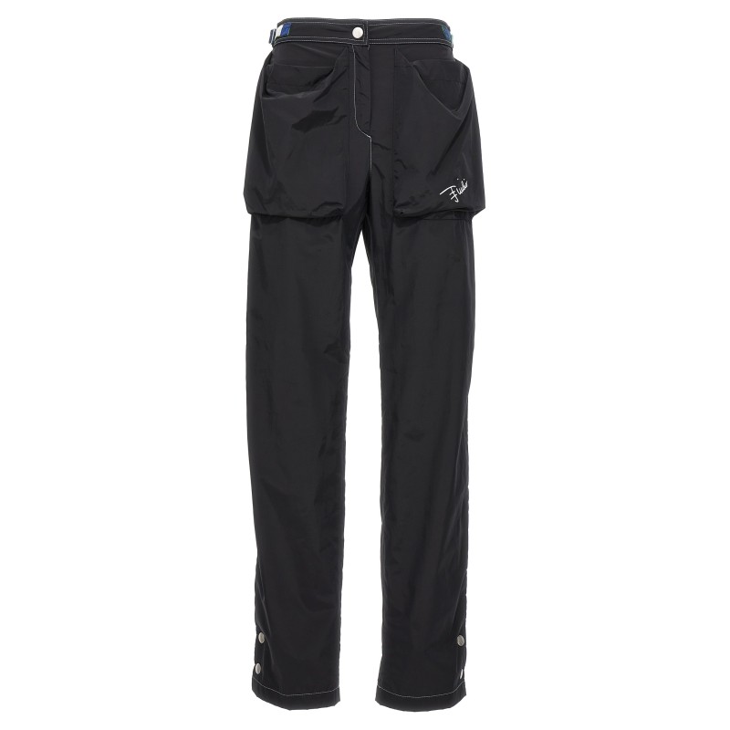 Logo nylon pants
