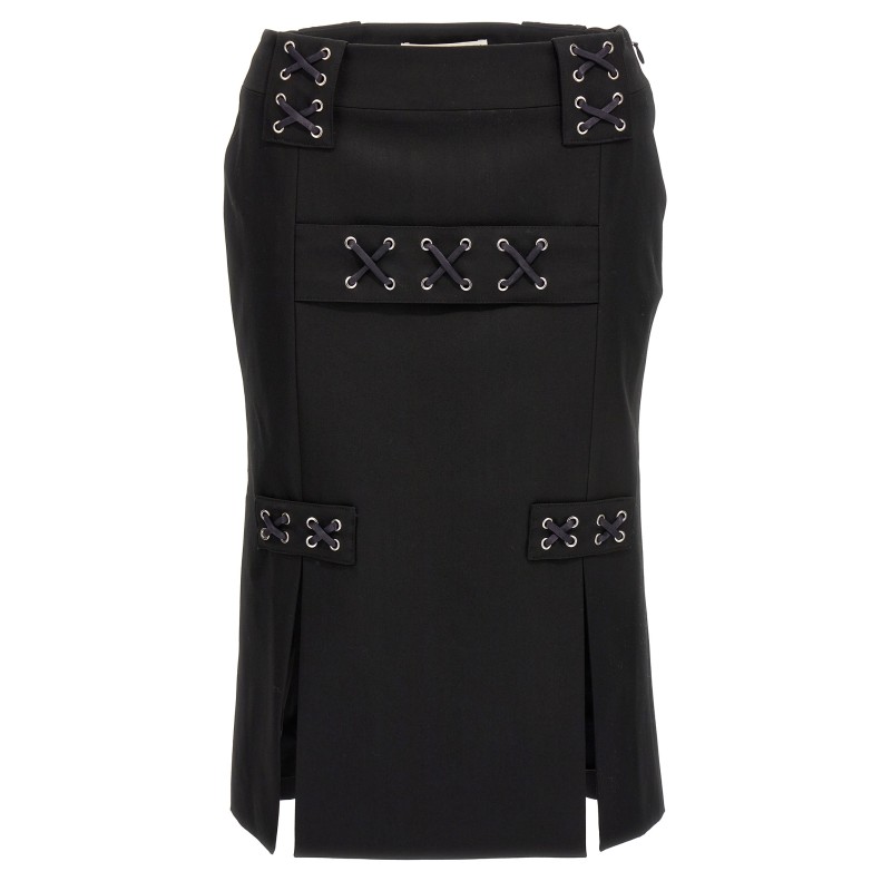 Lace-up skirt