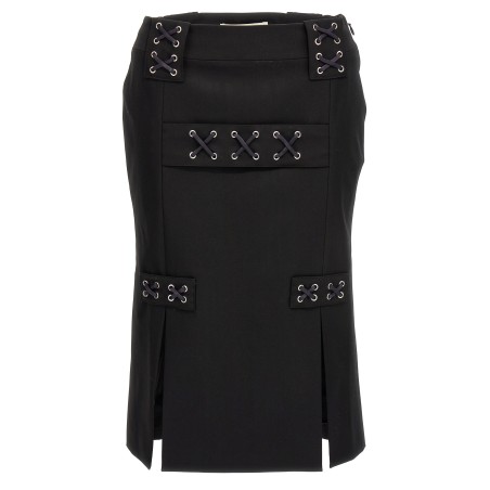 Lace-up skirt