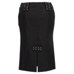 Lace-up skirt