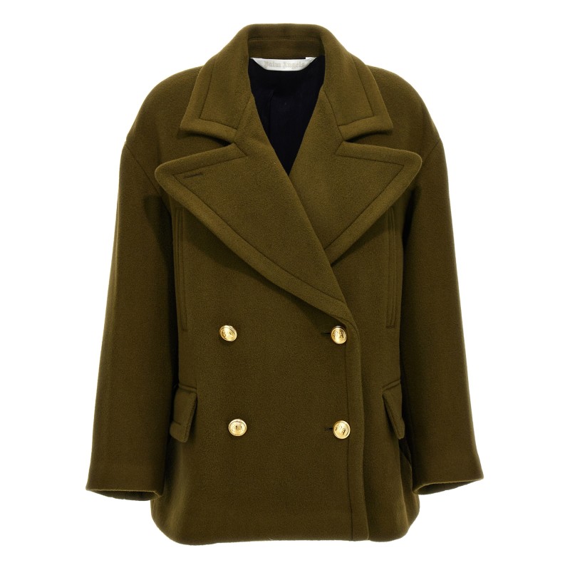 Palm embroidery coat